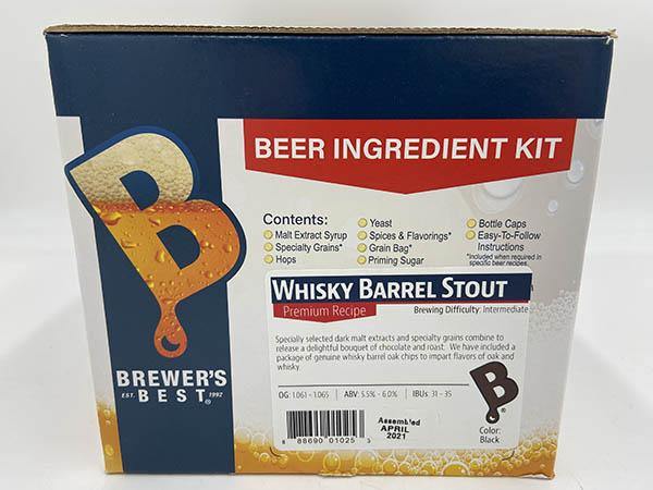 Whiskey Barrel Stout Brewer&#39;s Best Ingredients Kit - Delta Brewing Systems