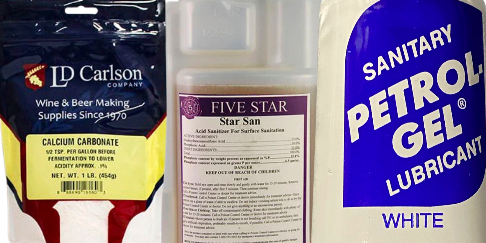 Cleaning and chemicals for homebrewing