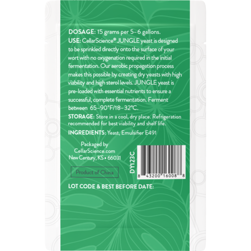 Jungle Dry Yeast 15g - CellarScience
