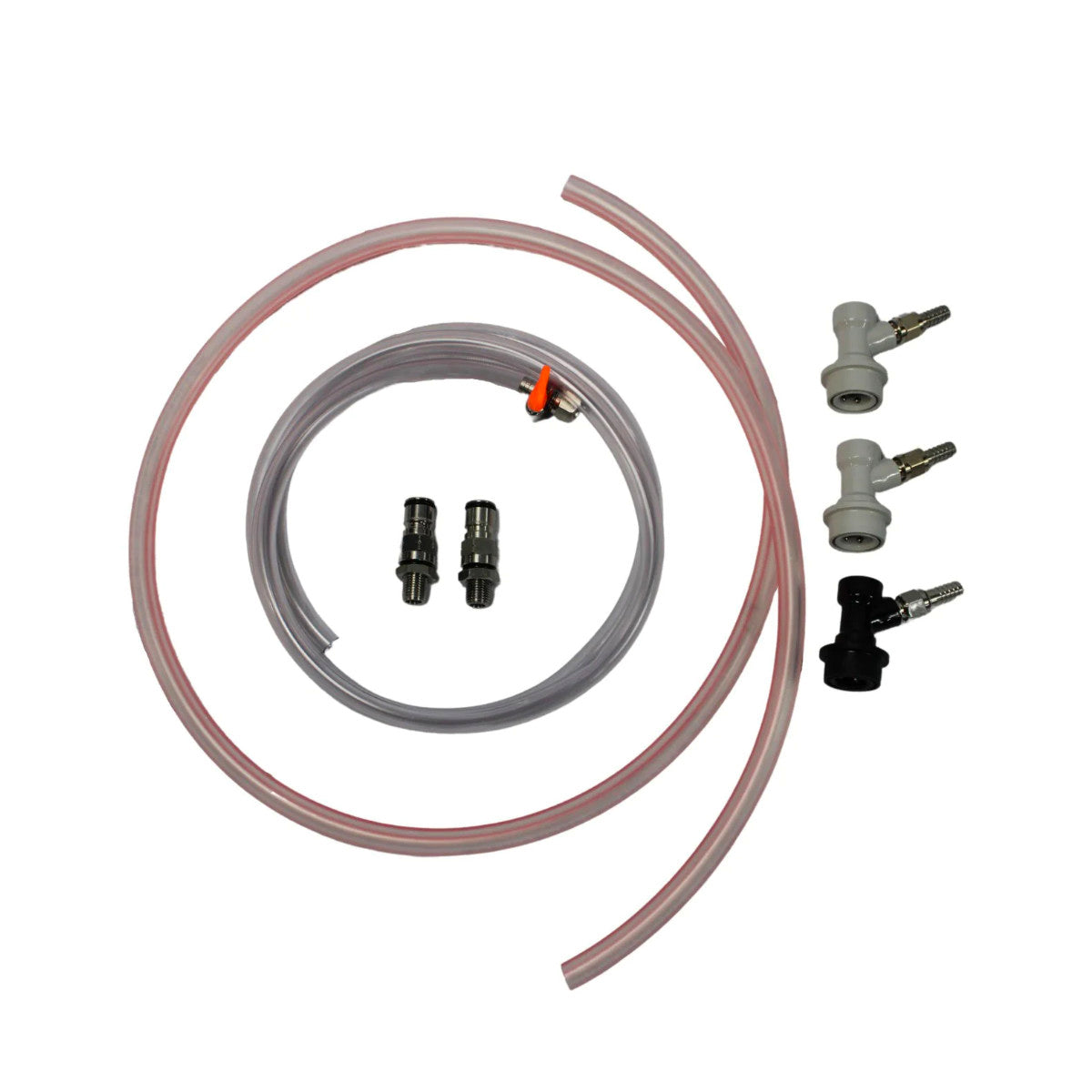 Home brewing closed pressure transfer kit