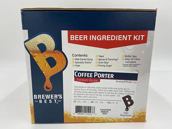 Coffee Porter Brewer&#39;s Best Ingredients Kit - Delta Brewing Systems