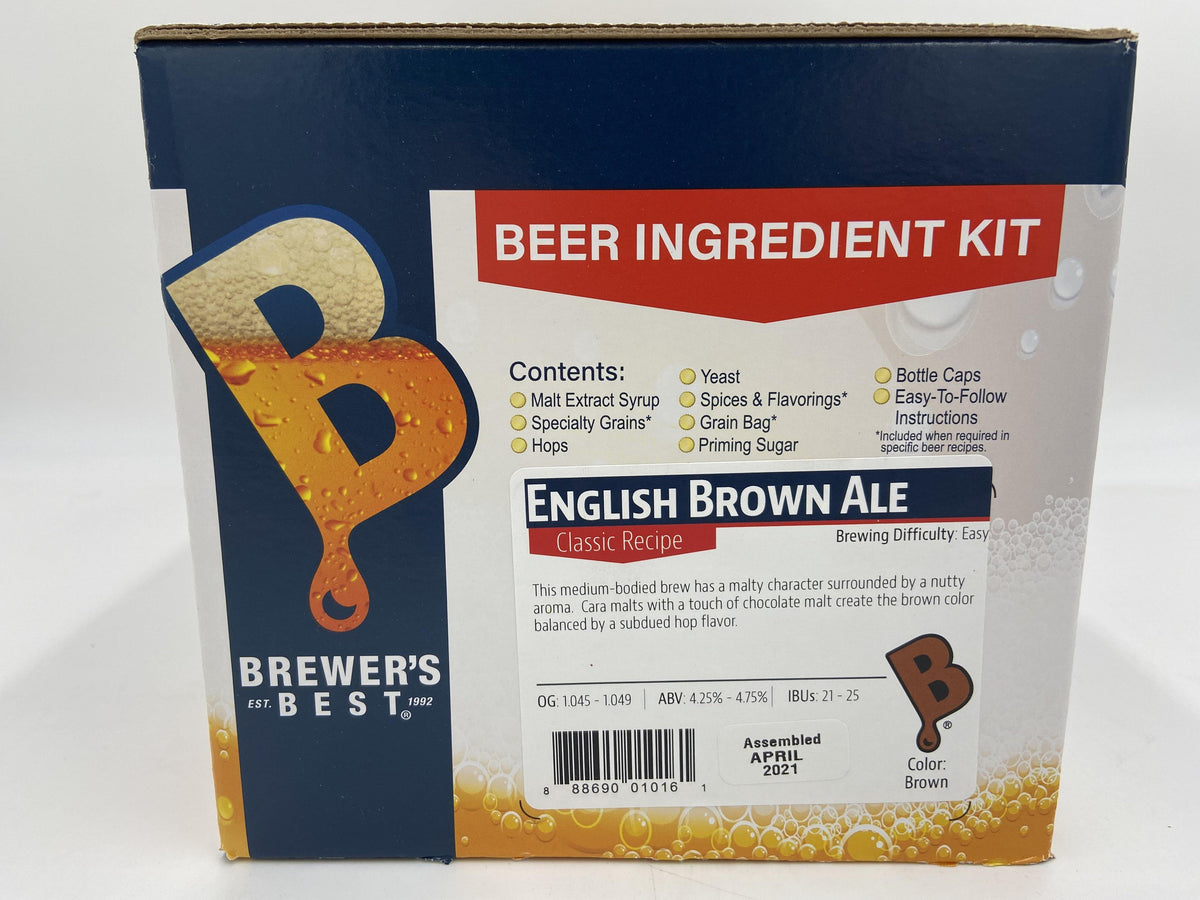 English Brown Ale Brewer&#39;s Best Ingredients Kit - Delta Brewing Systems